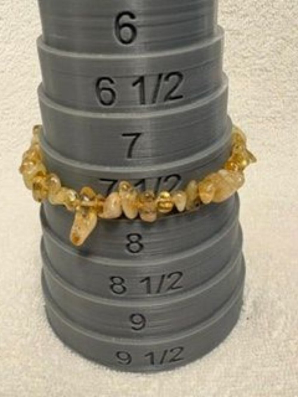 NEW Citrine 50 ctw chips Stretch Bracelet